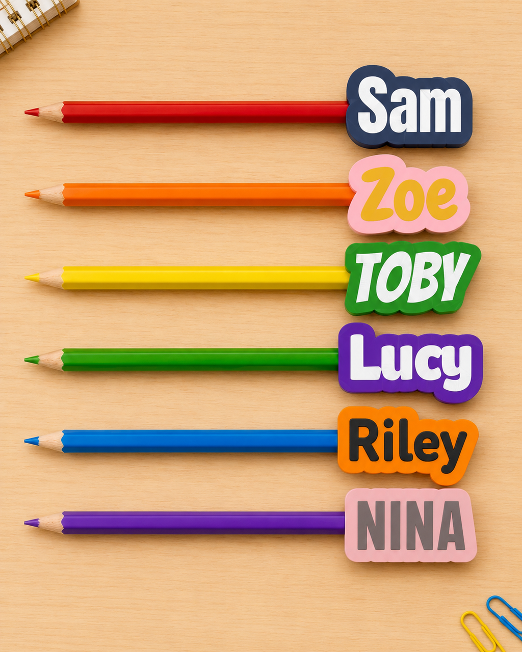 Personalised Name Pencil Topper
