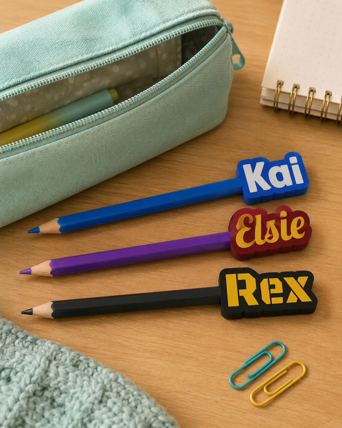 Personalised Name Pencil Topper