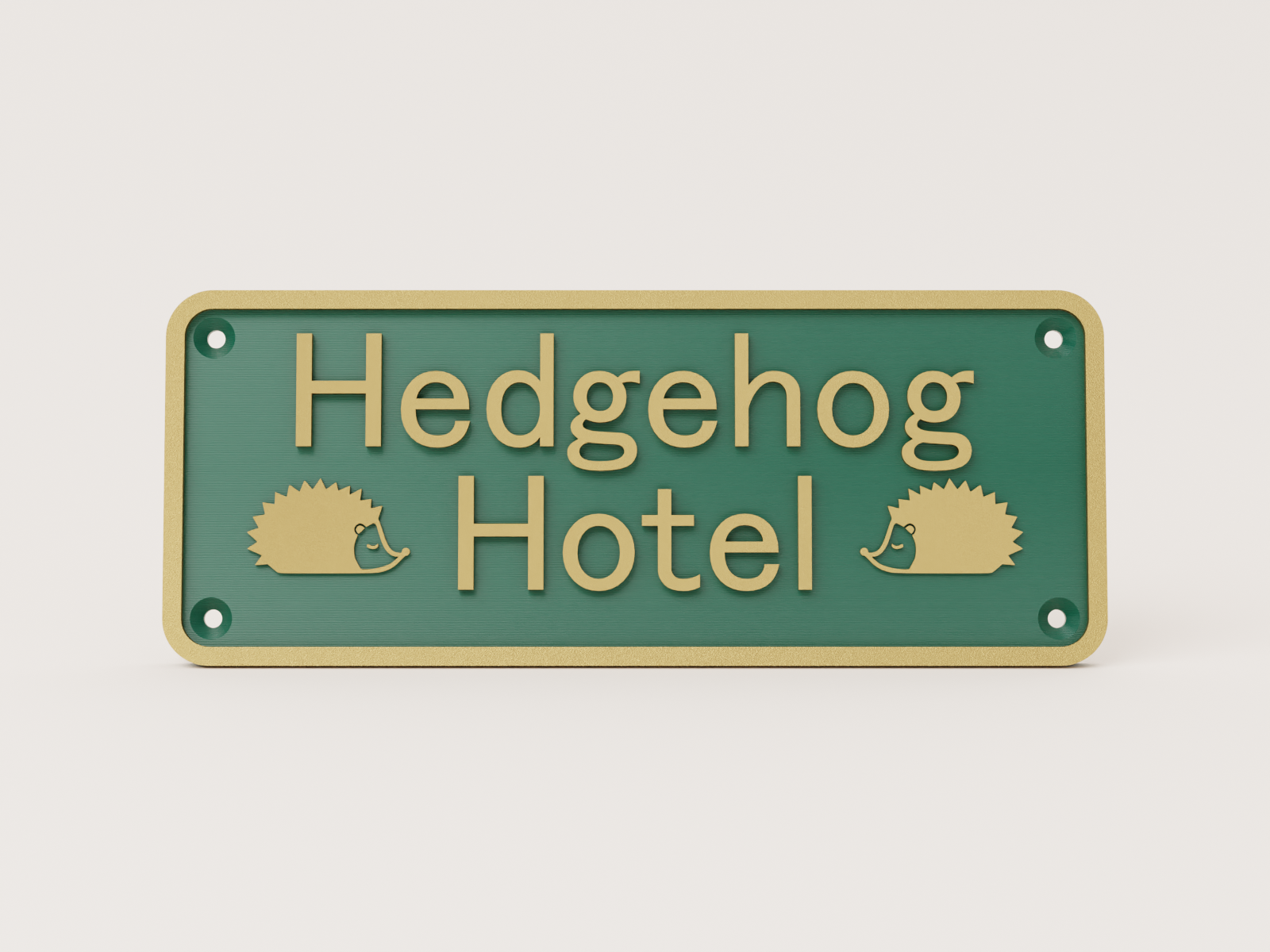 Personalised Hedgehog Hotel Door Sign