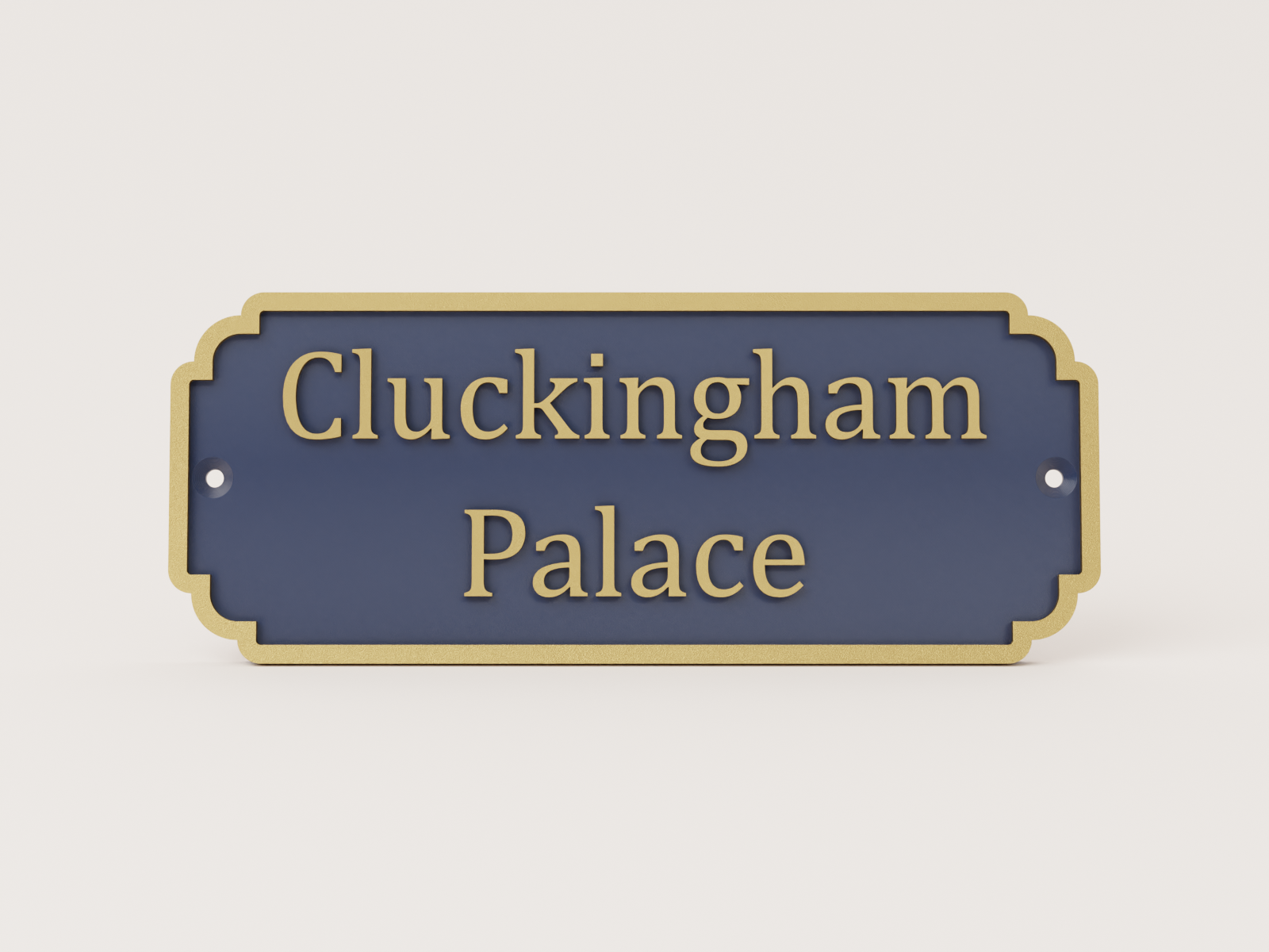 Cluckingham Palace Chicken Coop Sign - Customise your own
