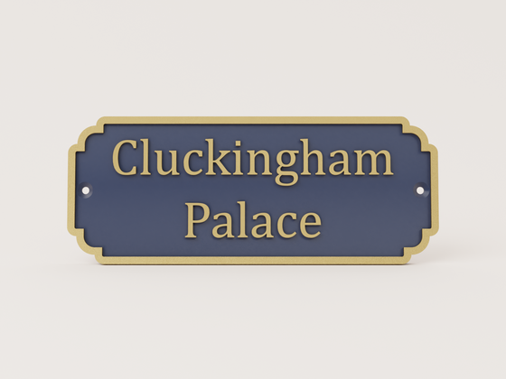Cluckingham Palace Chicken Coop Sign - Customise your own