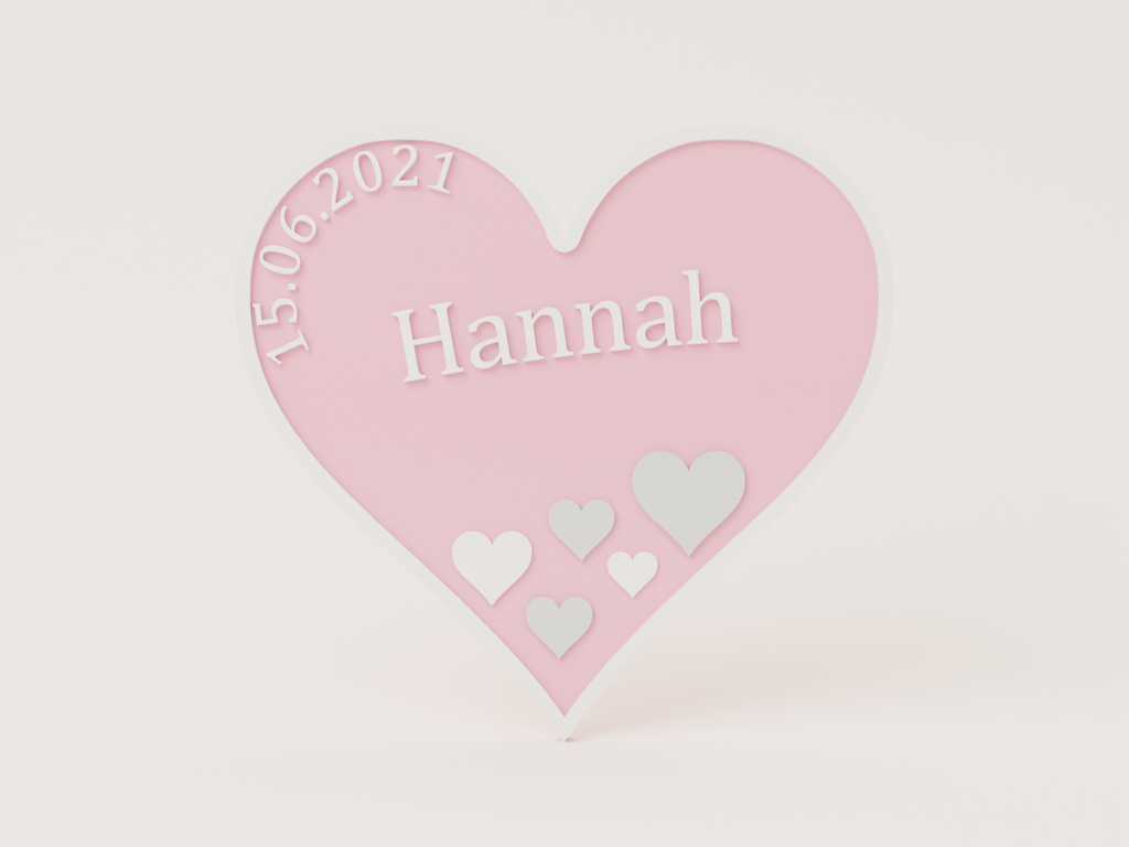 Personalised Heart Door Sign