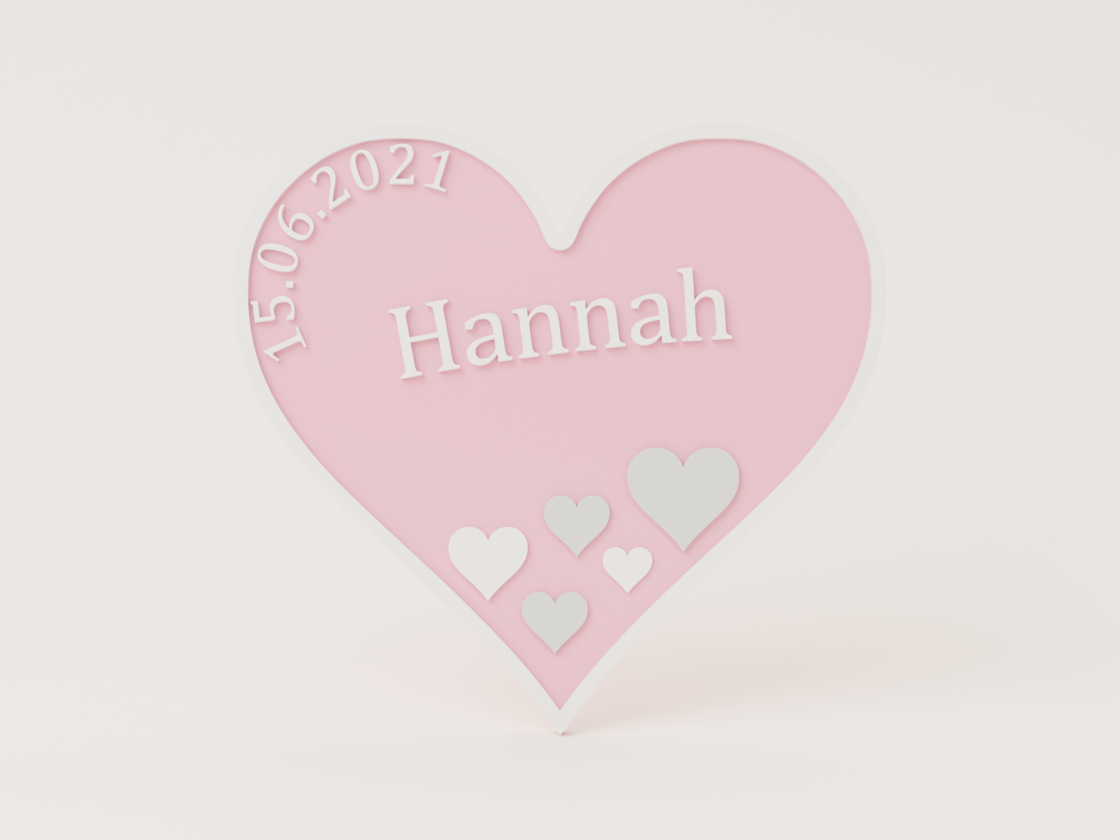 Personalised Heart Door Sign