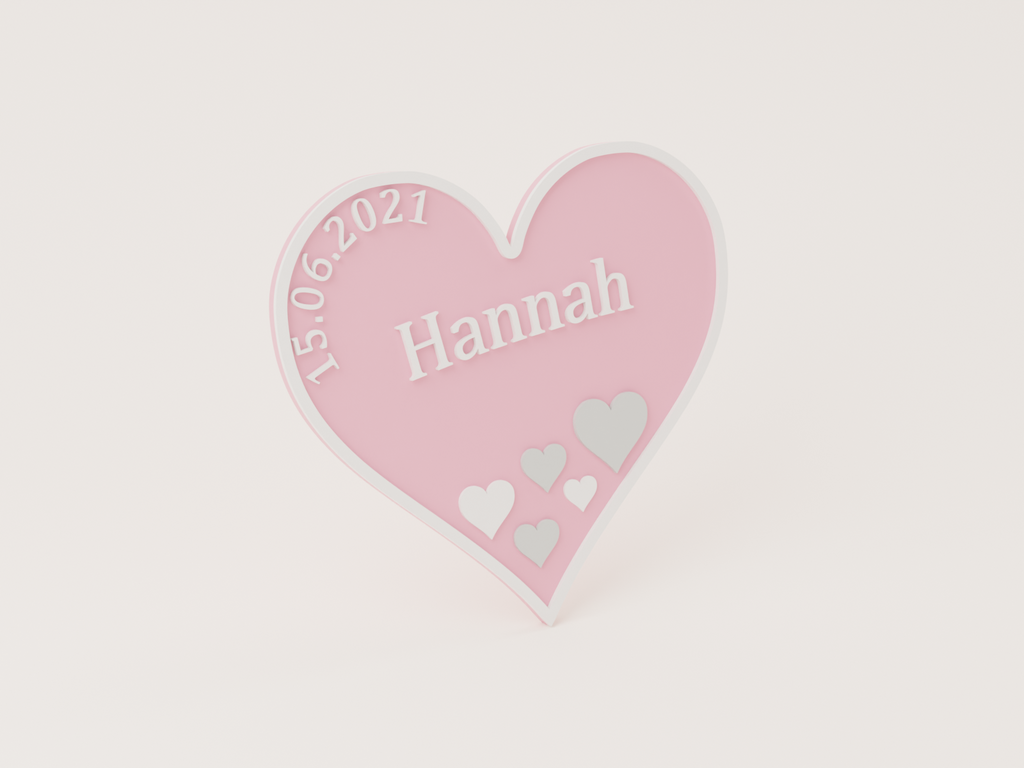 Personalised Heart Door Sign