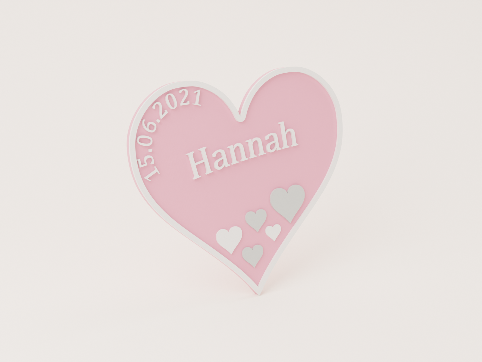 Personalised Heart Door Sign