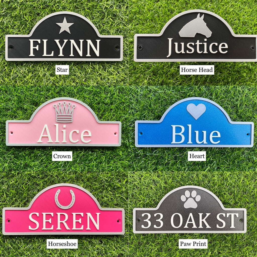 Motif options: star, horse head, crown, heart, horseshoe and paw print
