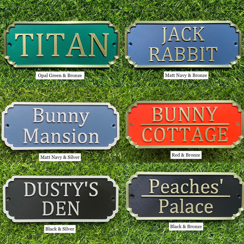 Six bold sign colourways including opal green, matt navy, red and black