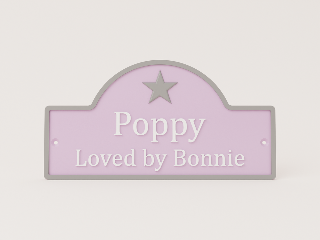 Stable Door Name Plate - Loved By Range - Customise your own