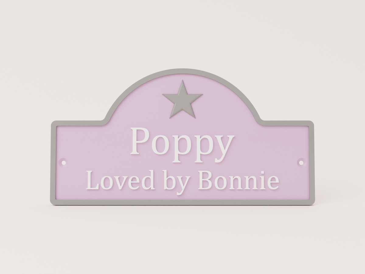 Stable Door Name Plate - Loved By Range - Customise your own