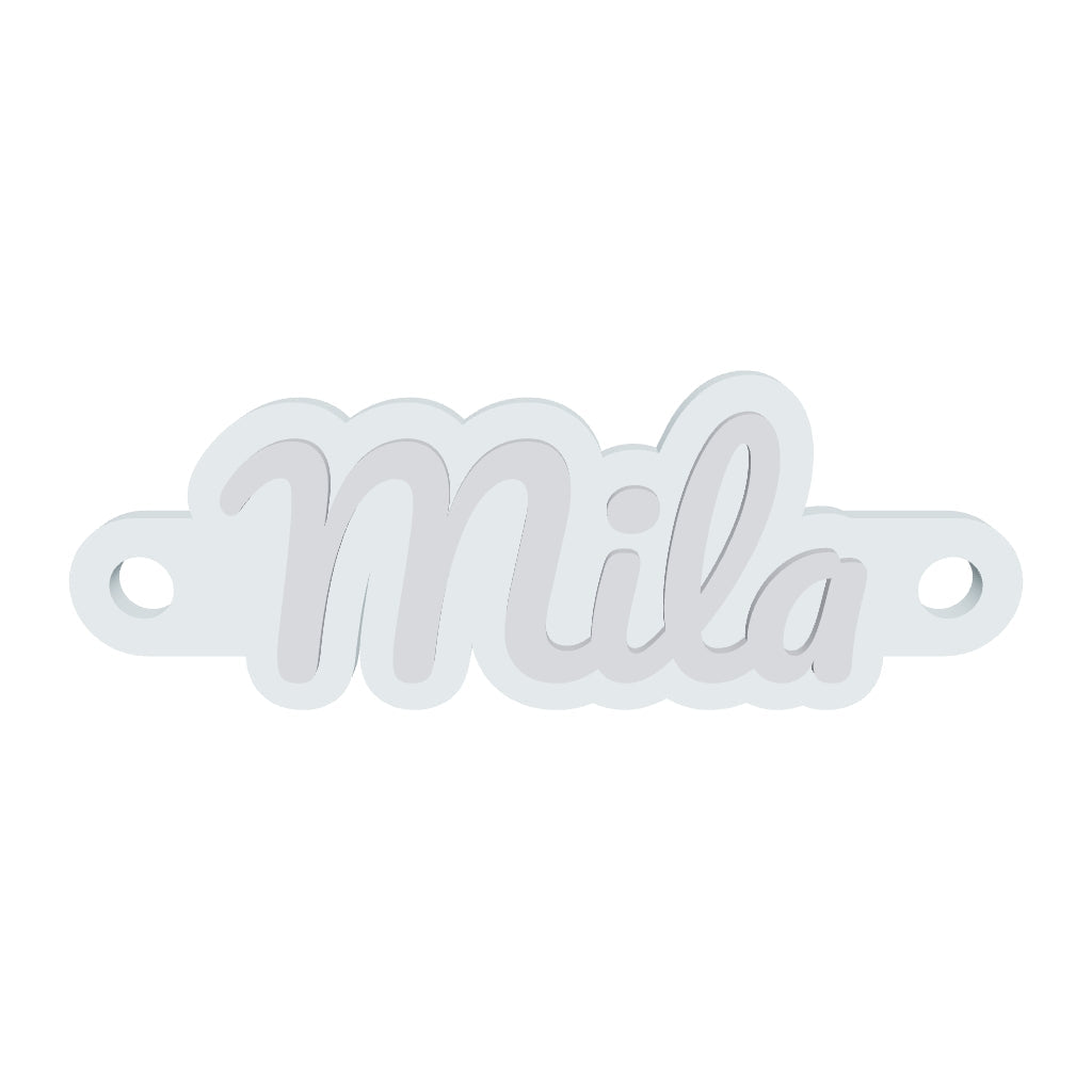 Personalised Threadable Name Tag