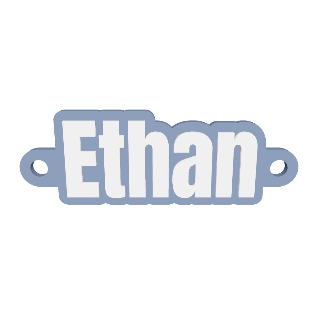 Personalised Threadable Name Tag