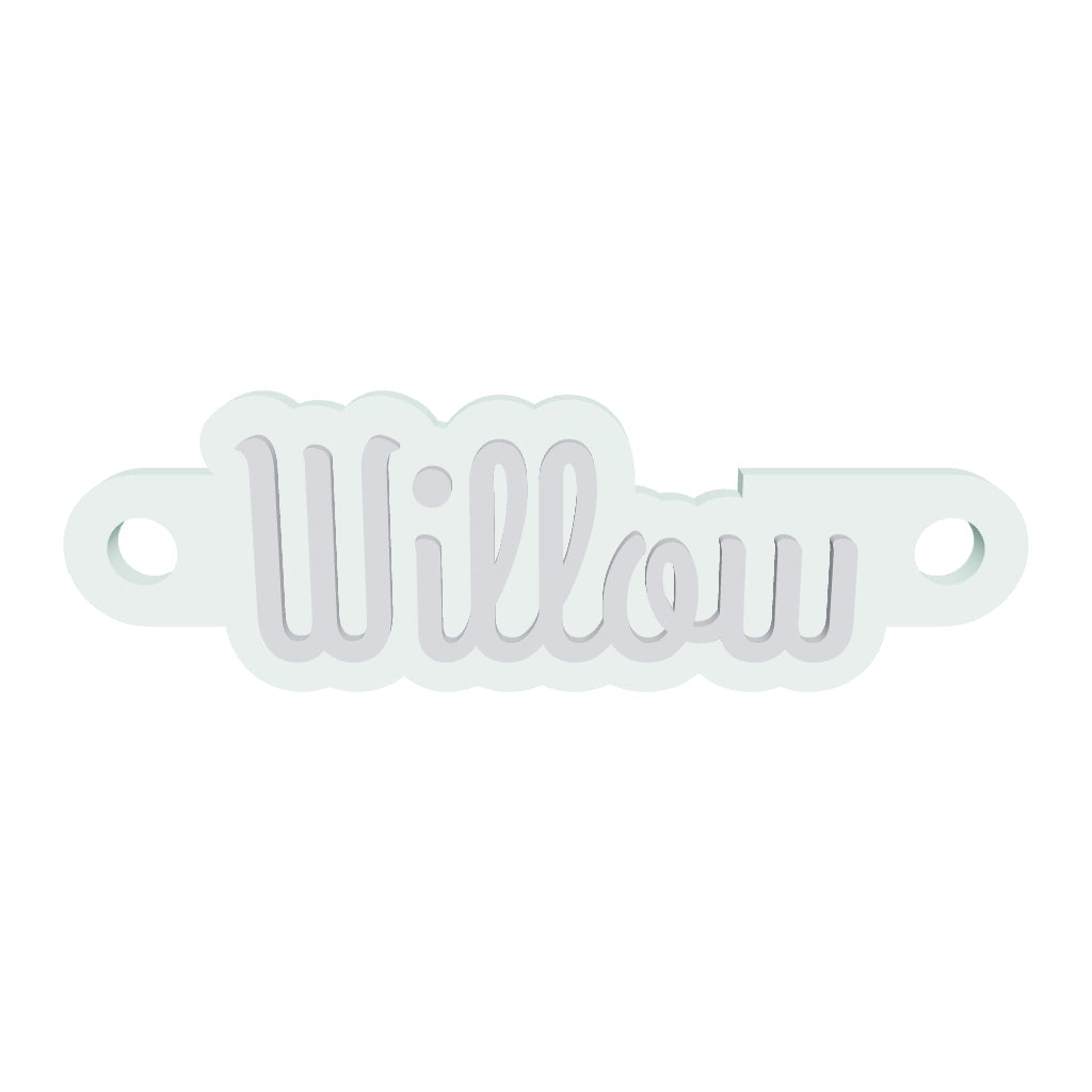 Personalised Threadable Name Tag