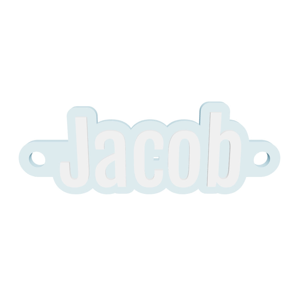 Personalised Threadable Name Tag