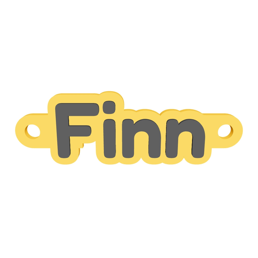 Personalised Threadable Name Tag