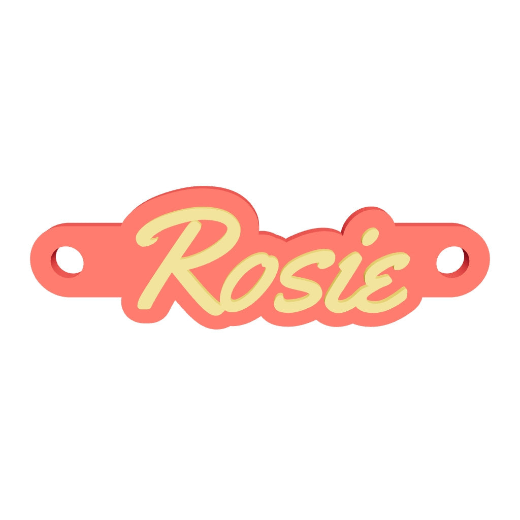 Personalised Threadable Name Tag