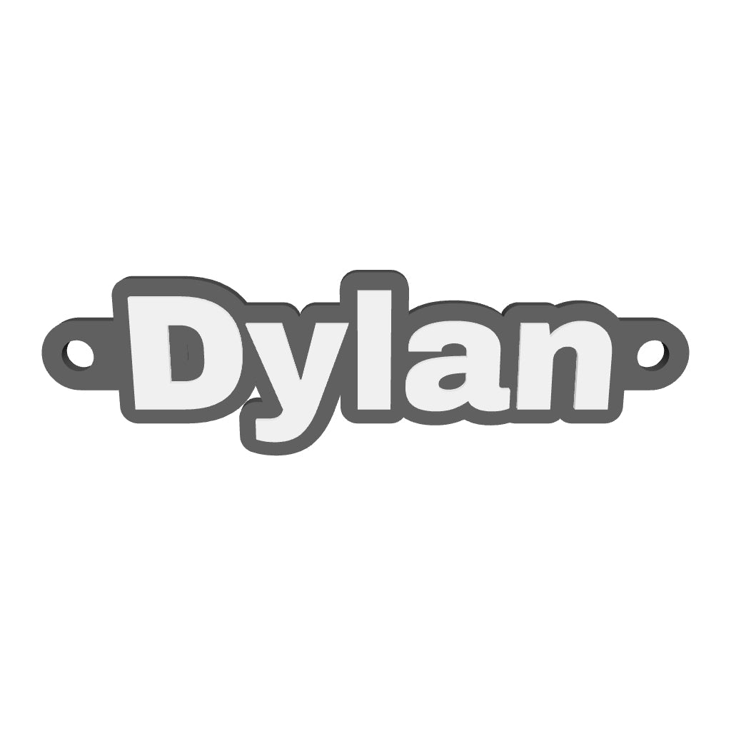 Personalised Threadable Name Tag