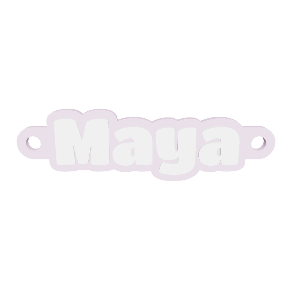 Personalised Threadable Name Tag
